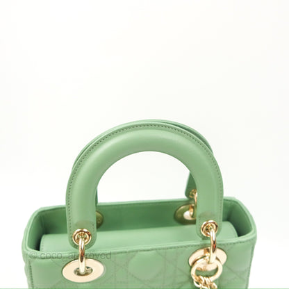 Christian Dior My ABCDior Lady Dior Avocado Green Lambskin Gold Hardware