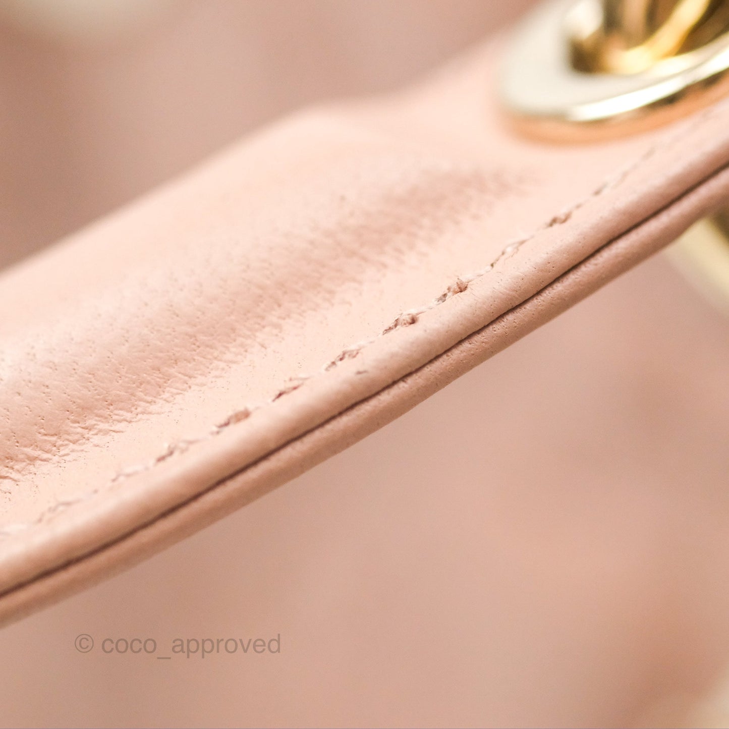 Christian Dior Medium Lady D-Joy Nude Pink Lambskin Heart Quilted