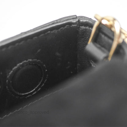 Dior Small Lady D-Joy Bag Black Lambskin Cannage Gold Hardware