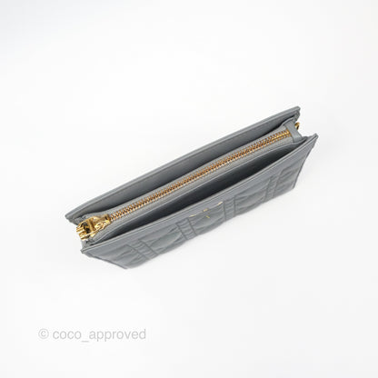 Christian Dior Dior Caro Every Dior Pouch Stone Gray Cannage Calfskin