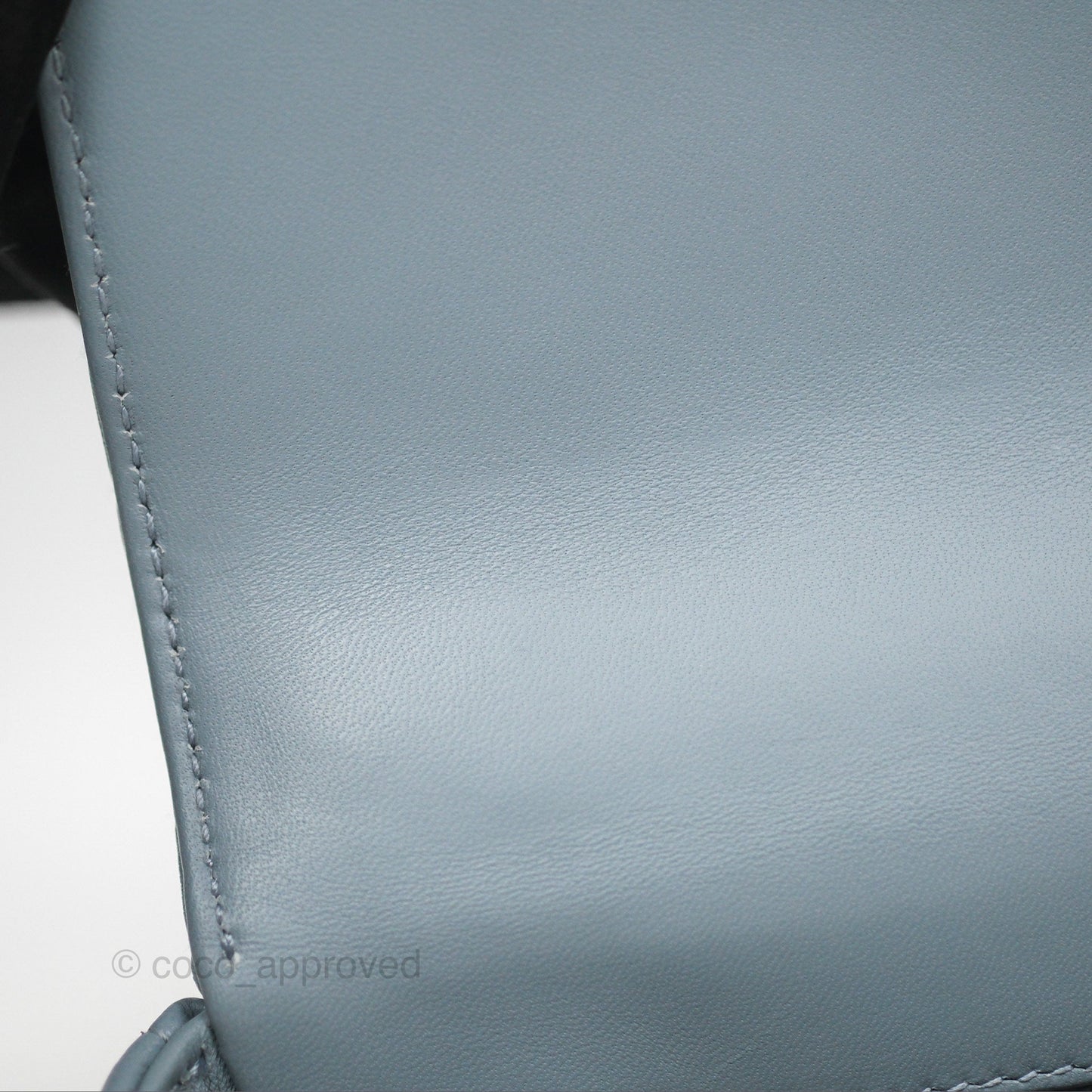 Dior Small Caro Bag Blue Supple Cannage Calfskin