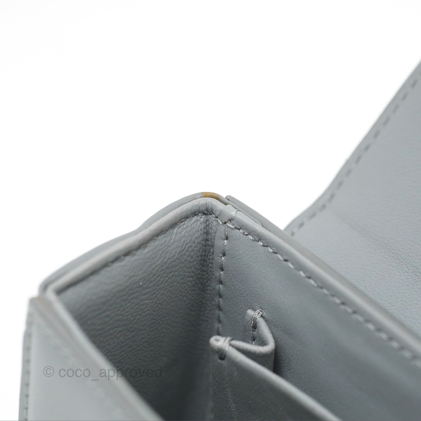 Christian Dior 30 Montaigne Box Bag Grey Calfskin