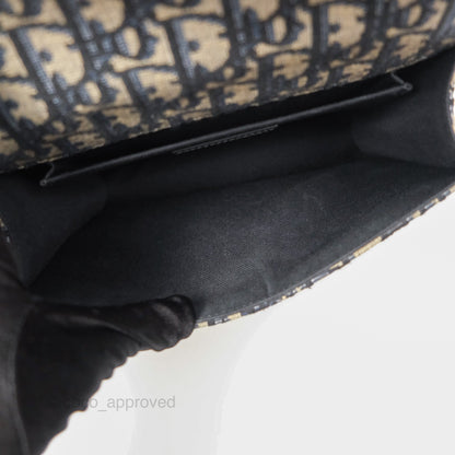 Christian Dior Small 30 Montaigne Bag Blue Dior Oblique Jacquard