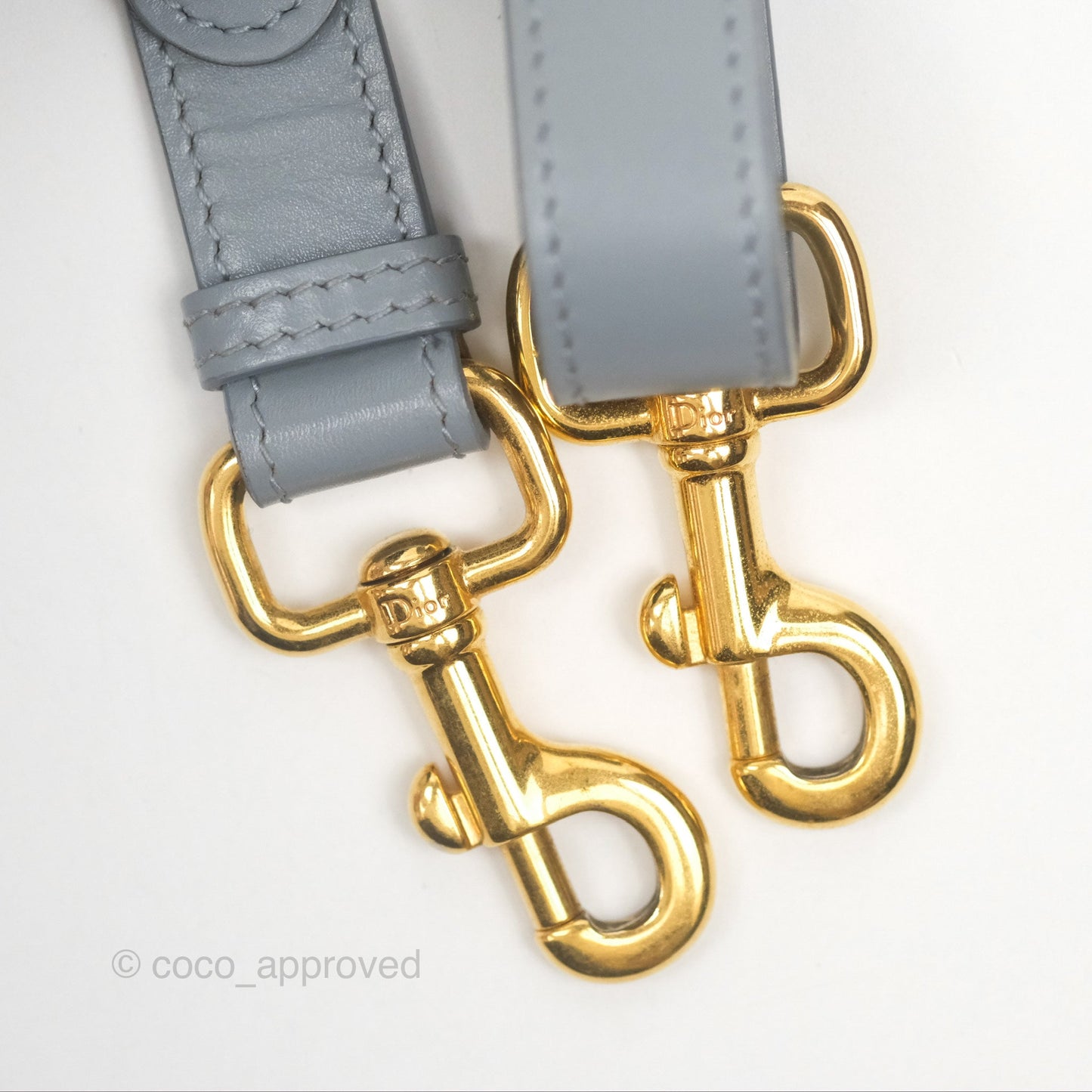 Christian Dior Medium Bobby Flap Grey Box Calfskin