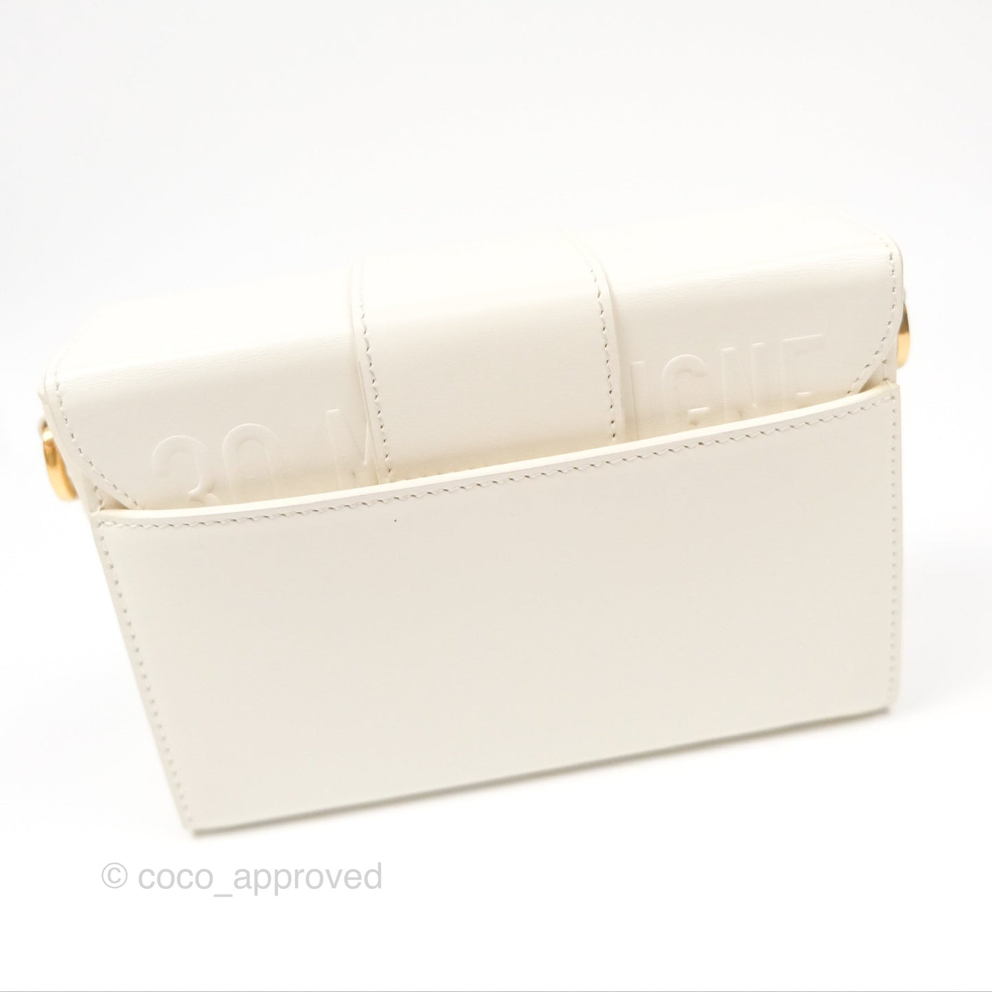 Christian Dior 30 Montaigne Box Bag White Calfskin