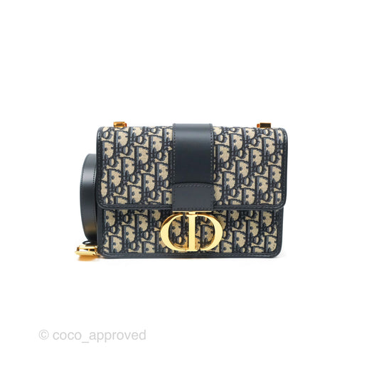 Dior 30 Montaigne Bag Blue Dior Oblique Jacquard