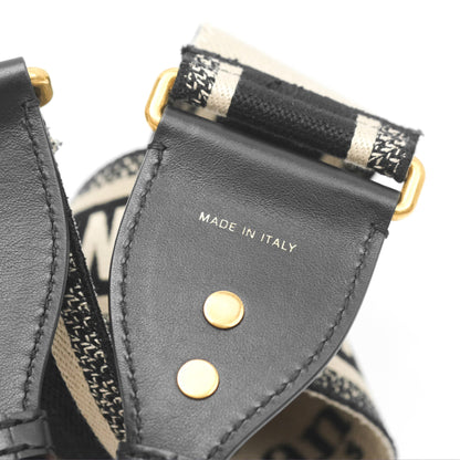 Christian Dior Navy 'Christian Dior Paris' Embroidery Shoulder Strap