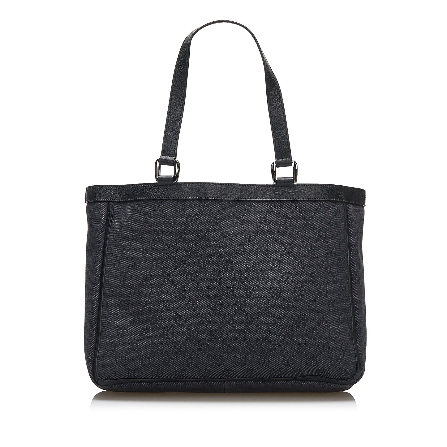 Gucci Abbey D-Ring Tote Bag Black GG Canvas