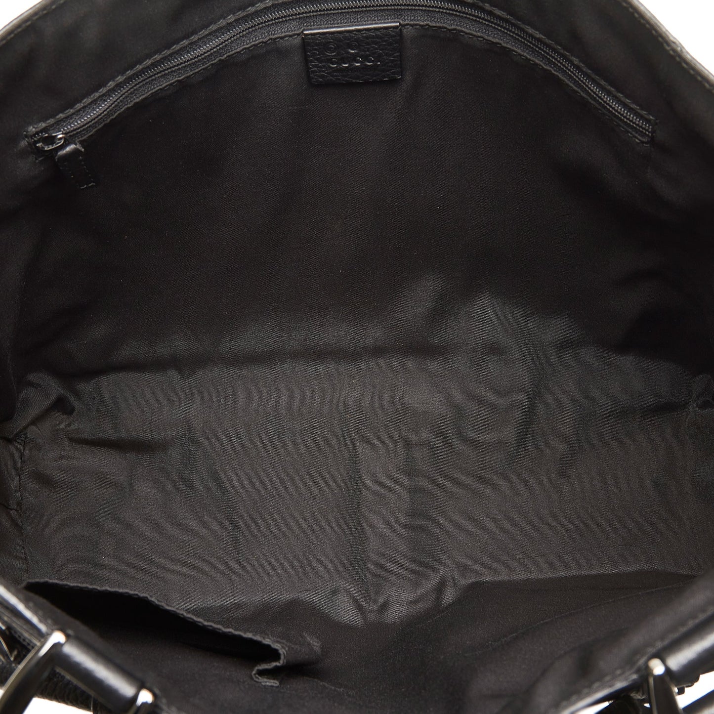 Gucci Abbey D-Ring Tote Bag Black GG Canvas
