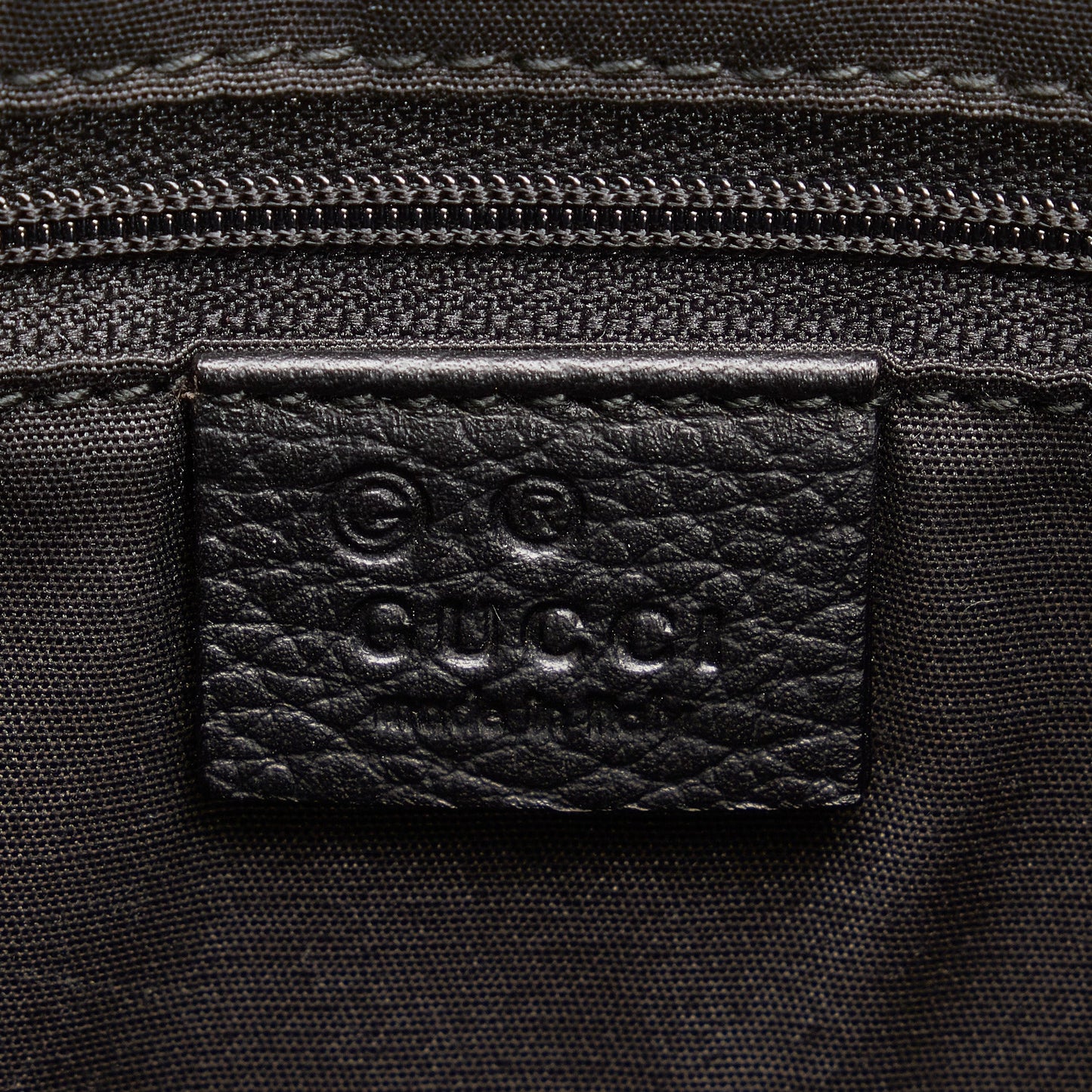 Gucci Abbey D-Ring Tote Bag Black GG Canvas