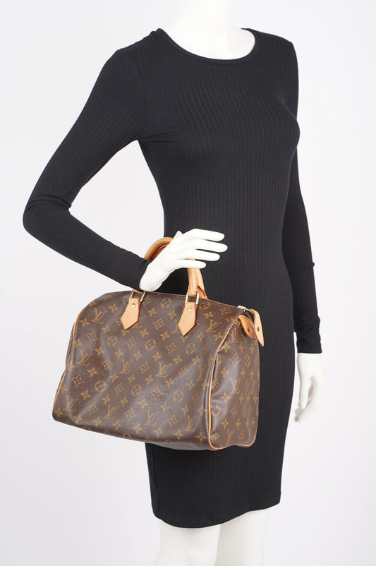 Louis Vuitton Womens Speedy Monogram 30