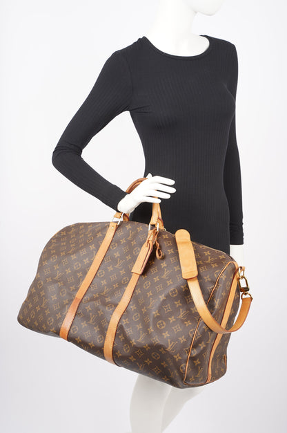 Louis Vuitton Womens Keepall Bandouliere Monogram 55