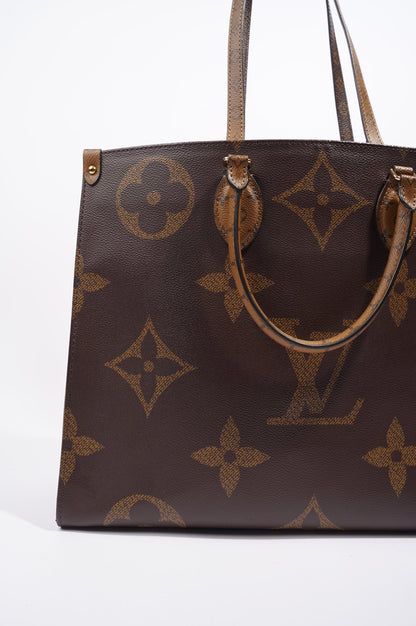 Louis Vuitton Womens On The Go Reverse Monogram GM