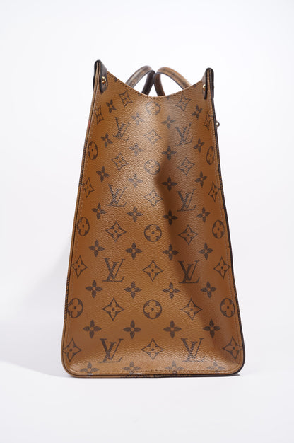 Louis Vuitton Womens On The Go Reverse Monogram GM