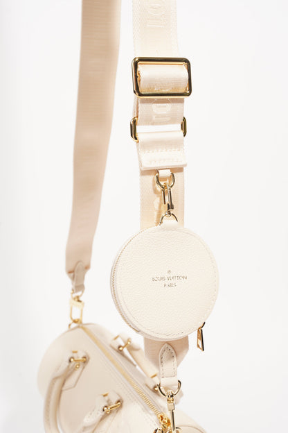 Louis Vuitton Womens Papillon BB Empreinte Cream