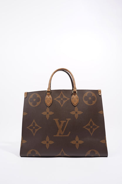 Louis Vuitton Womens On The Go Reverse Monogram GM