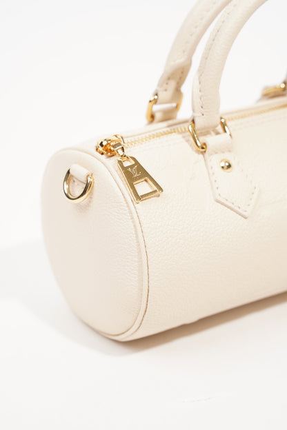 Louis Vuitton Womens Papillon BB Empreinte Cream