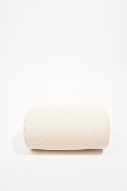 Louis Vuitton Womens Papillon BB Empreinte Cream