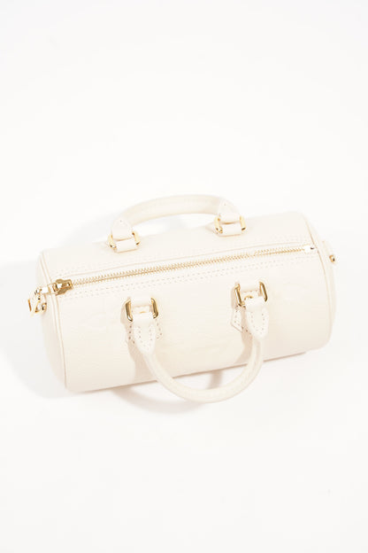 Louis Vuitton Womens Papillon BB Empreinte Cream
