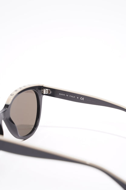 Chanel Butterfly Sunglasses Black Acetate 140