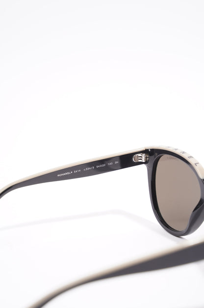 Chanel Butterfly Sunglasses Black Acetate 140