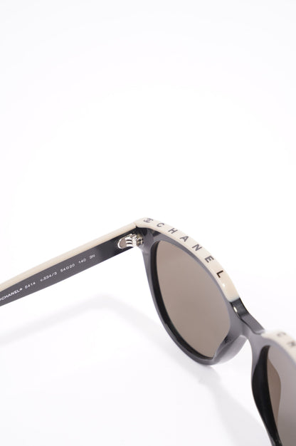 Chanel Butterfly Sunglasses Black Acetate 140