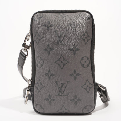 Louis Vuitton Womens Phone Pouch Monogram Eclipse Crossbody Bag