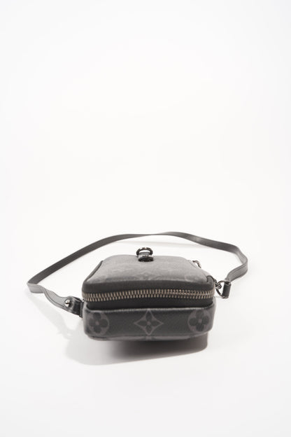 Louis Vuitton Womens Phone Pouch Monogram Eclipse Crossbody Bag