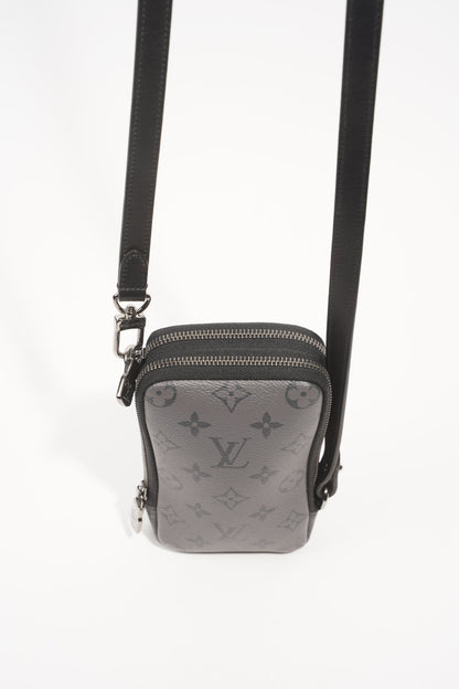 Louis Vuitton Womens Phone Pouch Monogram Eclipse Crossbody Bag