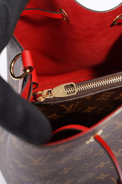 Louis Vuitton Womens Neo Noe Monogram Red OS
