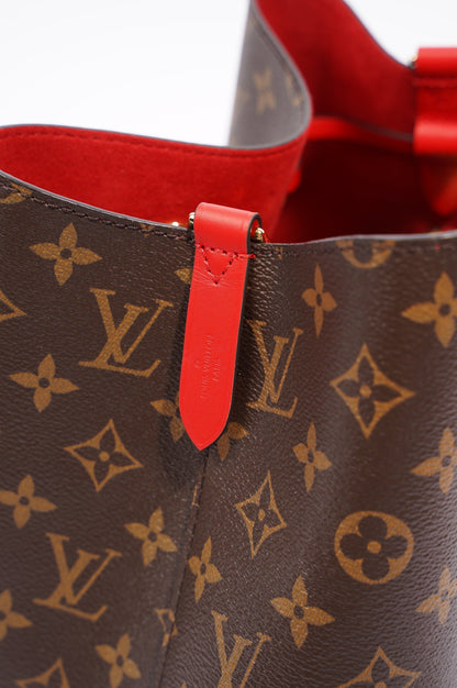 Louis Vuitton Womens Neo Noe Monogram Red OS