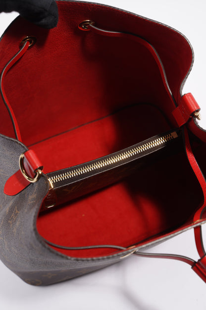 Louis Vuitton Womens Neo Noe Monogram Red
