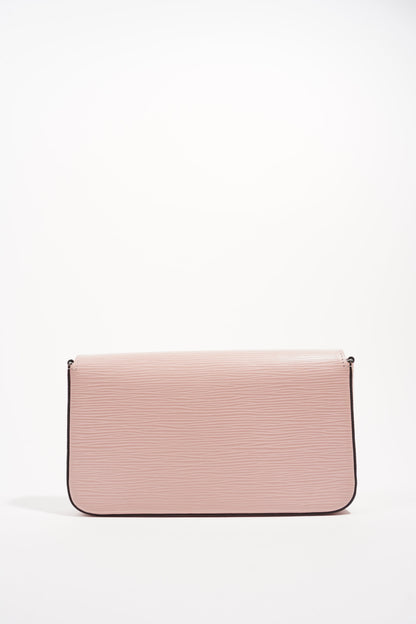 Louis Vuitton Womens Pochette Felicie Rose Epi Leather
