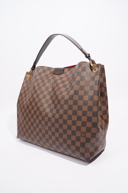 Louis Vuitton Womens Graceful Bag Damier Ebene Canvas MM