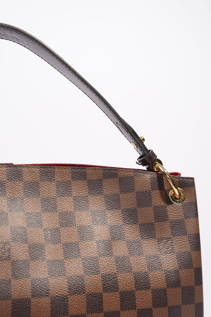 Louis Vuitton Womens Graceful Bag Damier Ebene Canvas MM