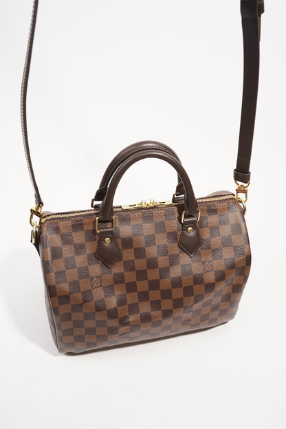 Louis Vuitton Womens Speedy Bandouliere Damier Ebene 30