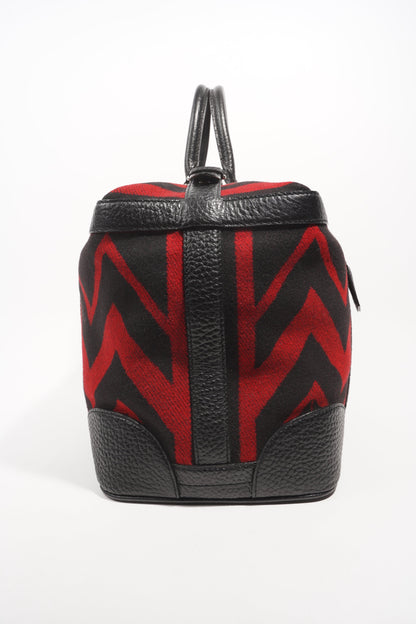 Louis Vuitton Womens Grimaud Vail Blanket Weekend Bag Black Red