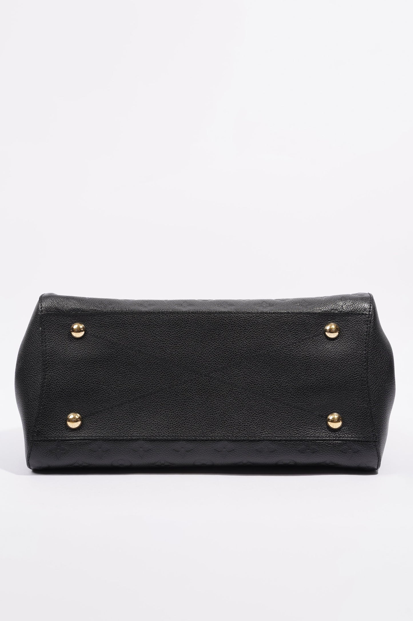 Louis Vuitton Womens Montaigne Black Empreinte Leather MM