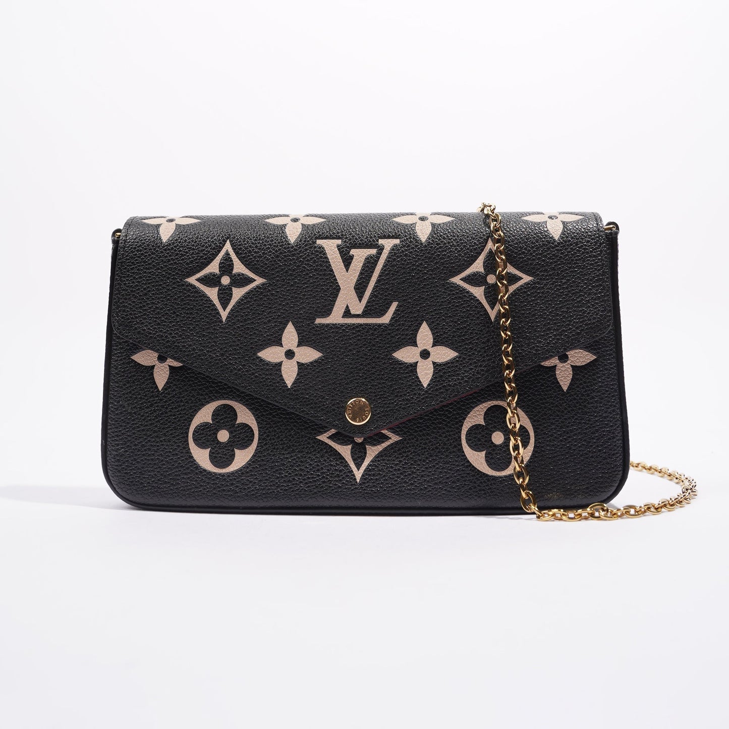Louis Vuitton Womens Felicie Pochette Black / White