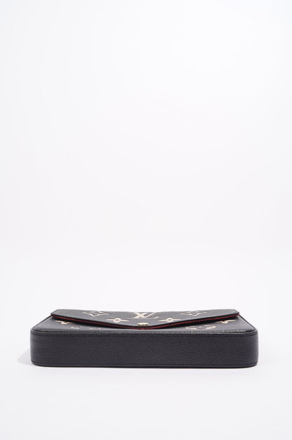 Louis Vuitton Womens Felicie Pochette Black / White