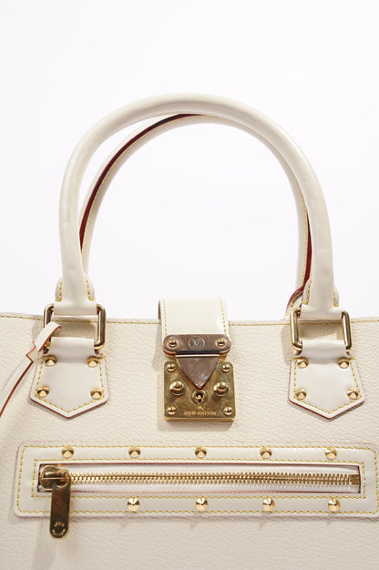 Louis Vuitton Womens Vintage Suhali Le Fabuleux Tote Bag White / Gold