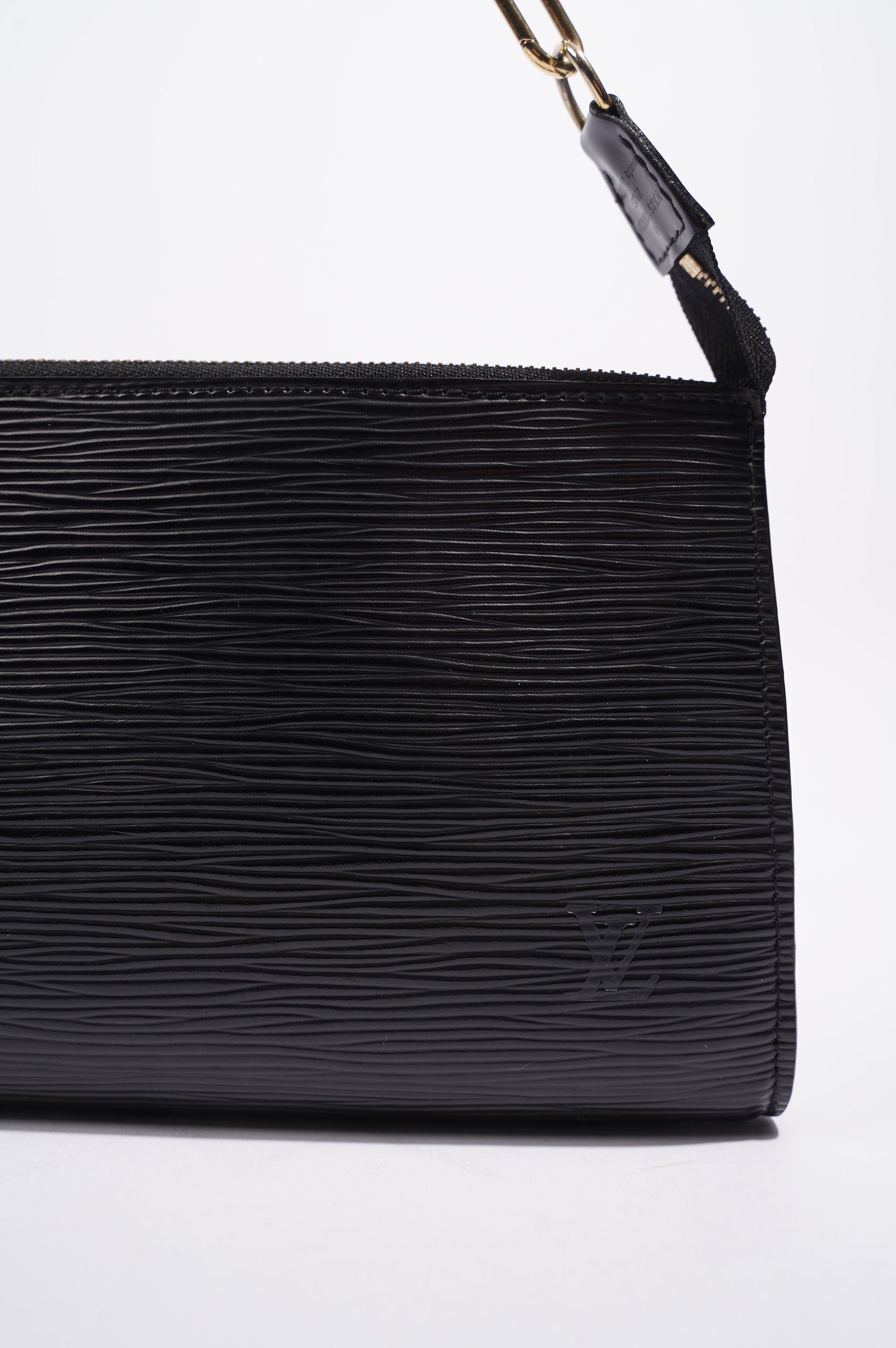 Louis Vuitton Womens Pochette Accessoire Black Epi Leather