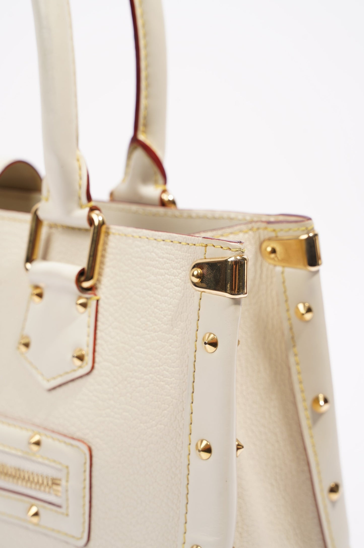 Louis Vuitton Womens Vintage Suhali Le Fabuleux Tote Bag White / Gold