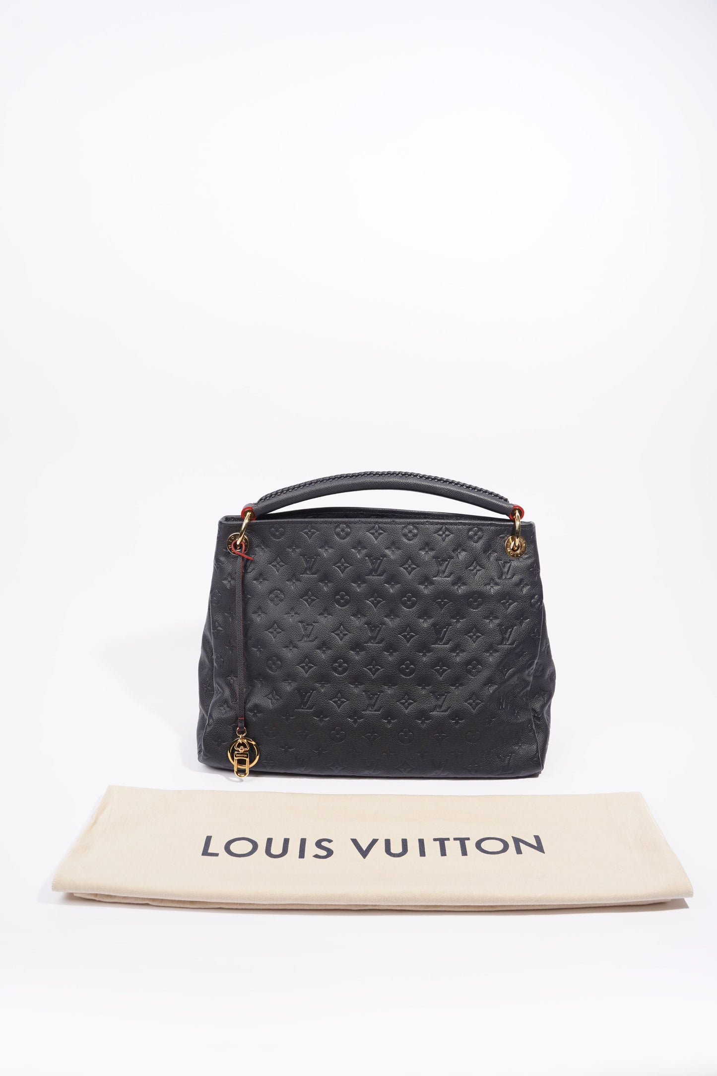 Louis Vuitton Womens Artsy Navy Empreinte Leather MM