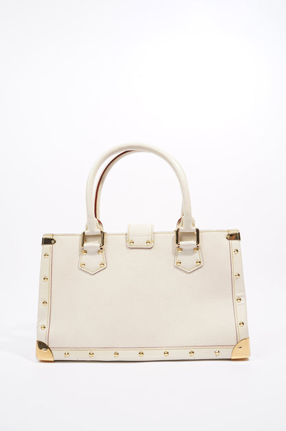 Louis Vuitton Womens Vintage Suhali Le Fabuleux Tote Bag White / Gold