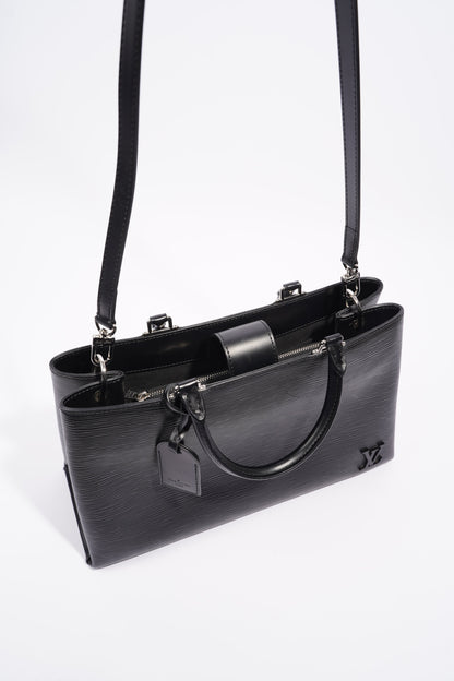 Louis Vuitton Womens Kleber Black Epi Leather MM