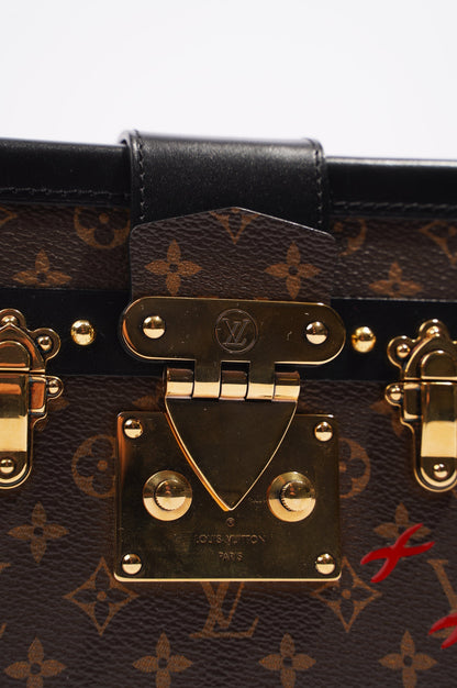 Louis Vuitton Womens Petite Malle Monogram / Black