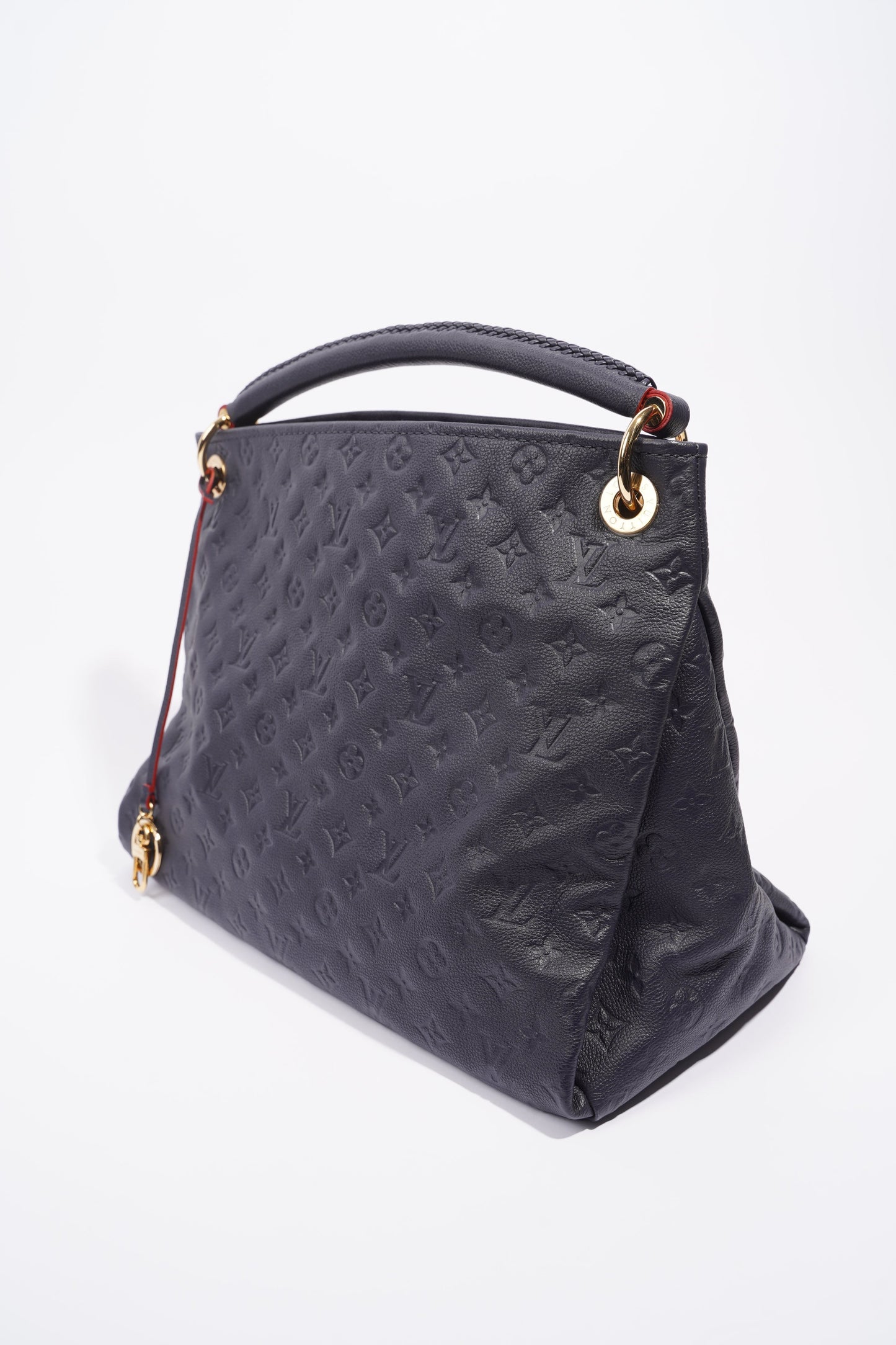 Louis Vuitton Womens Artsy Navy Empreinte Leather MM
