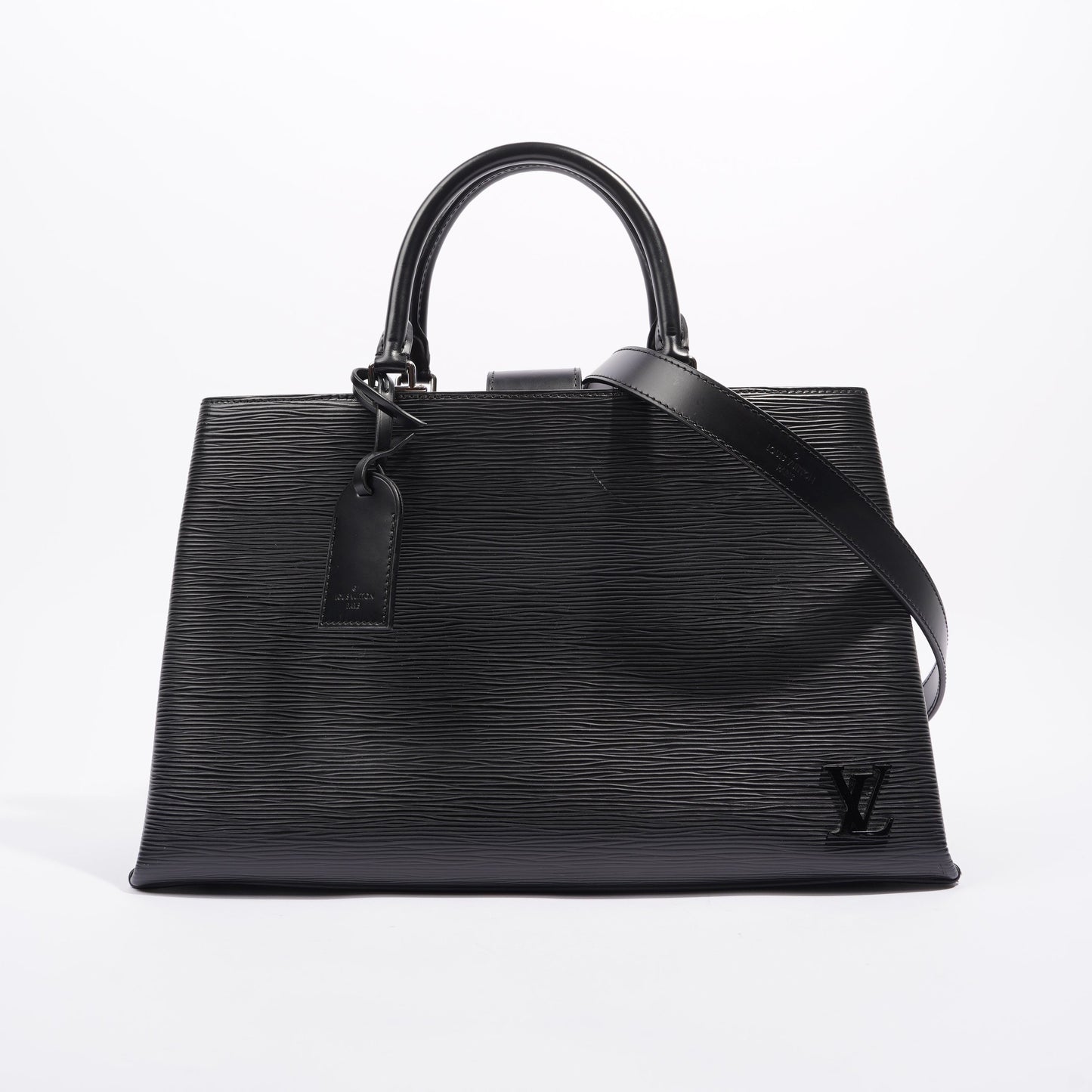 Louis Vuitton Womens Kleber Black Epi Leather MM