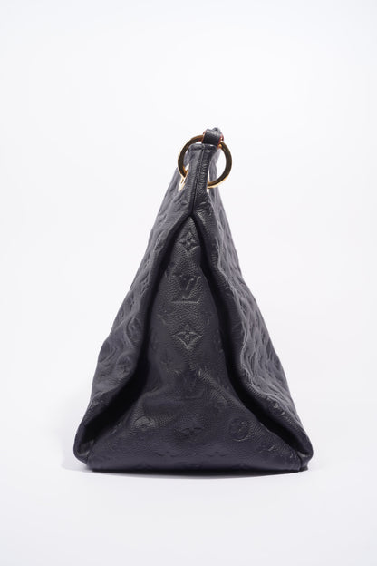Louis Vuitton Womens Artsy Navy Empreinte Leather MM